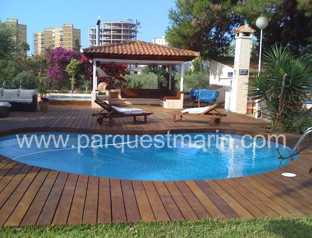 Parquets Marín tarima piscina