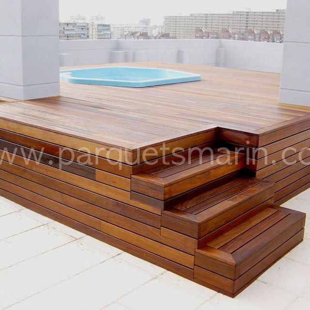 Parquets Marín tarima escalera